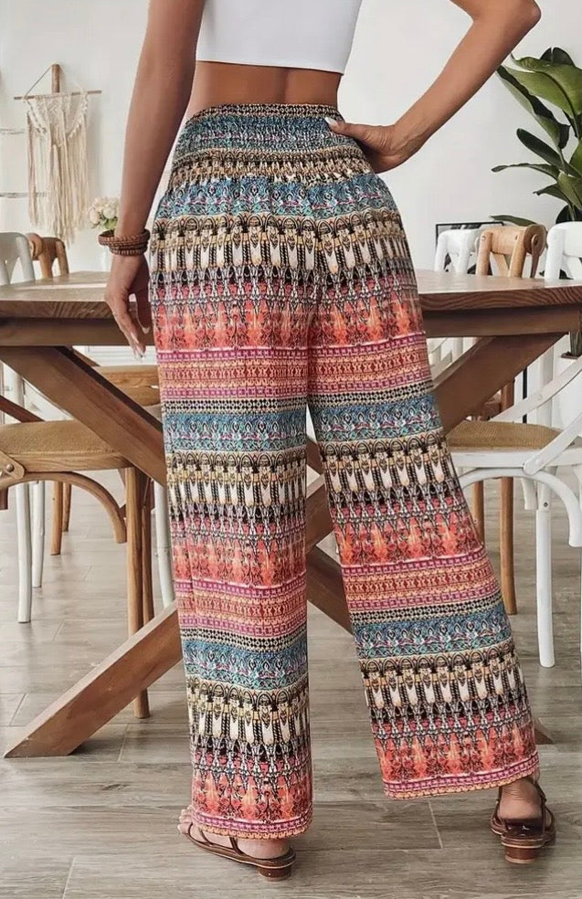 Boho Wide Leg Pants