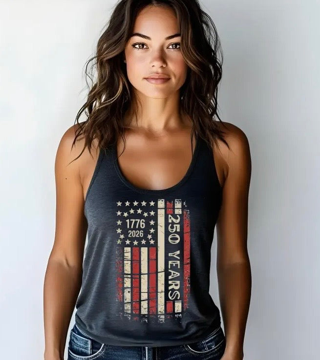 American Flag Tank Top