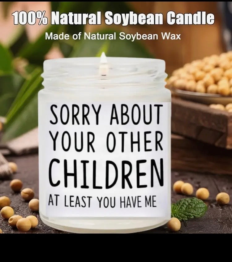 “Sorry” Vanilla Scented Candle 10oz