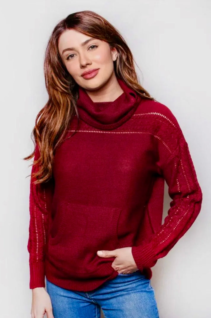 Wine Cowl Neck
Sweater