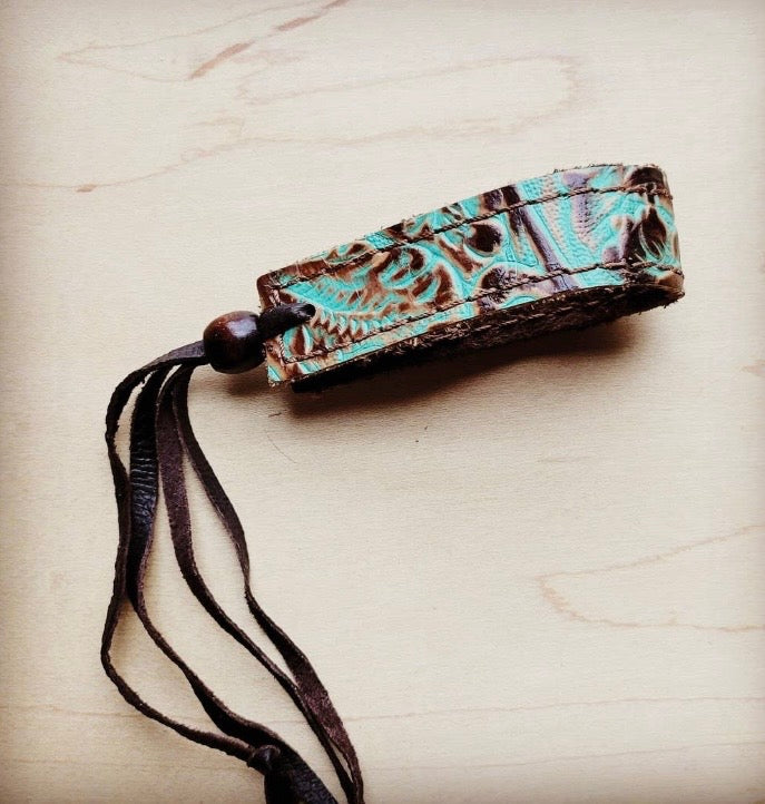 Cowboy Turquoise Leather Cuff