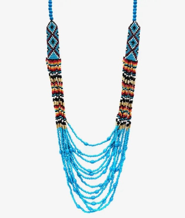 Navajo Seed Bead Layered Necklace