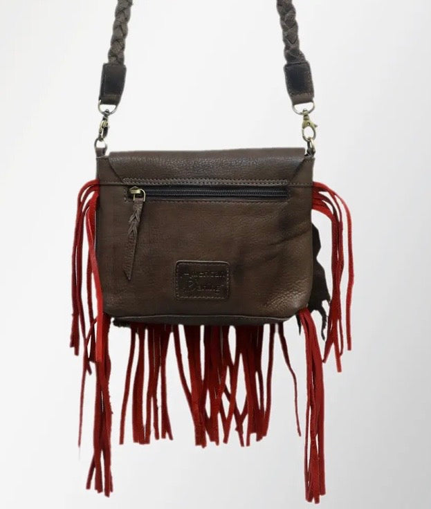 Raw Edge Crossbody Bag