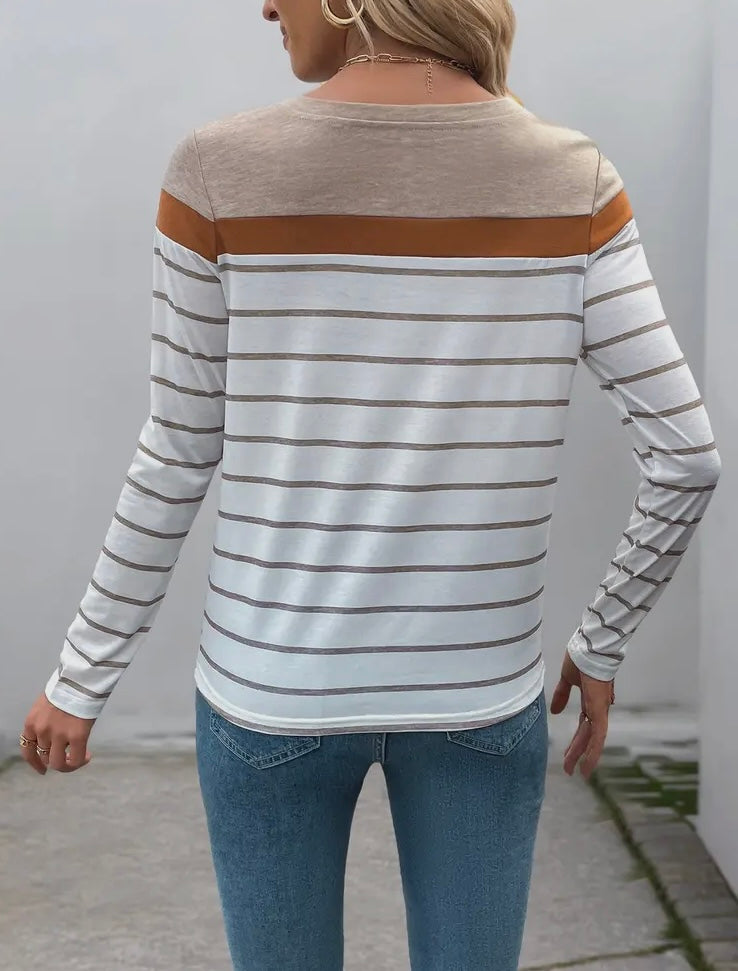 Brown Striped T-Shirt