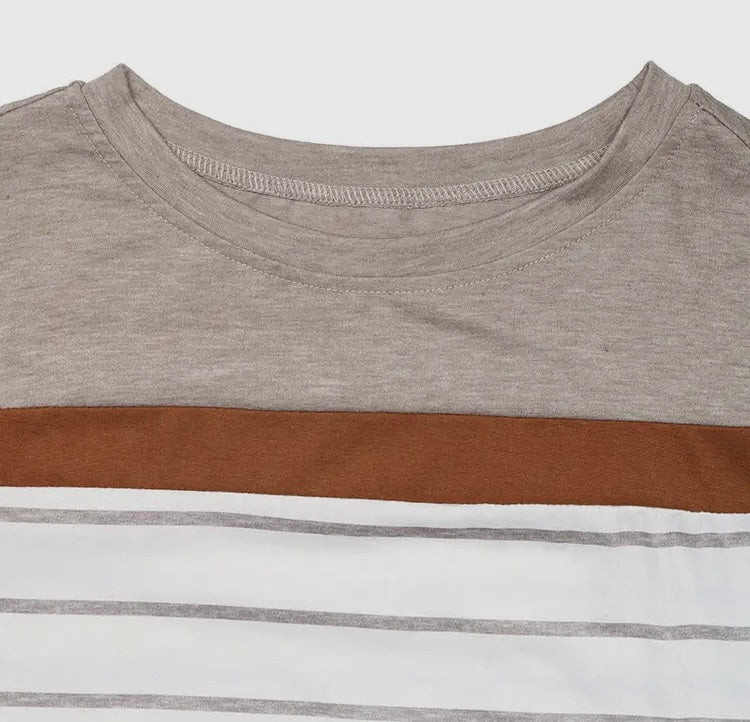 Brown Striped T-Shirt