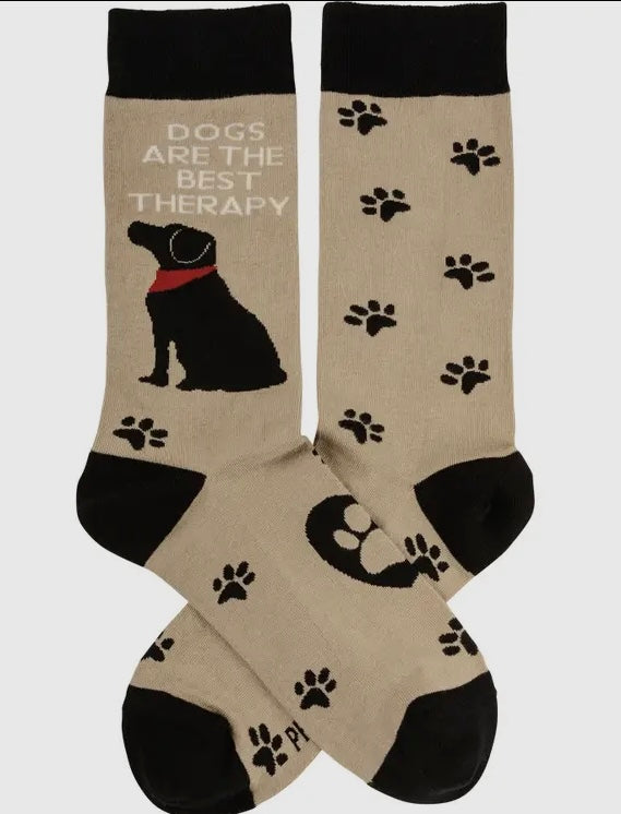 Dogs Are the Best Therapy Socks