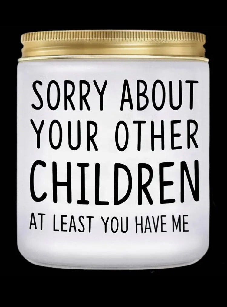 “Sorry” Vanilla Scented Candle 10oz