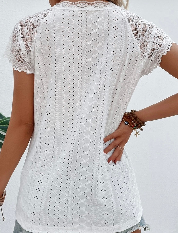 Lace & Eyelet TShirt