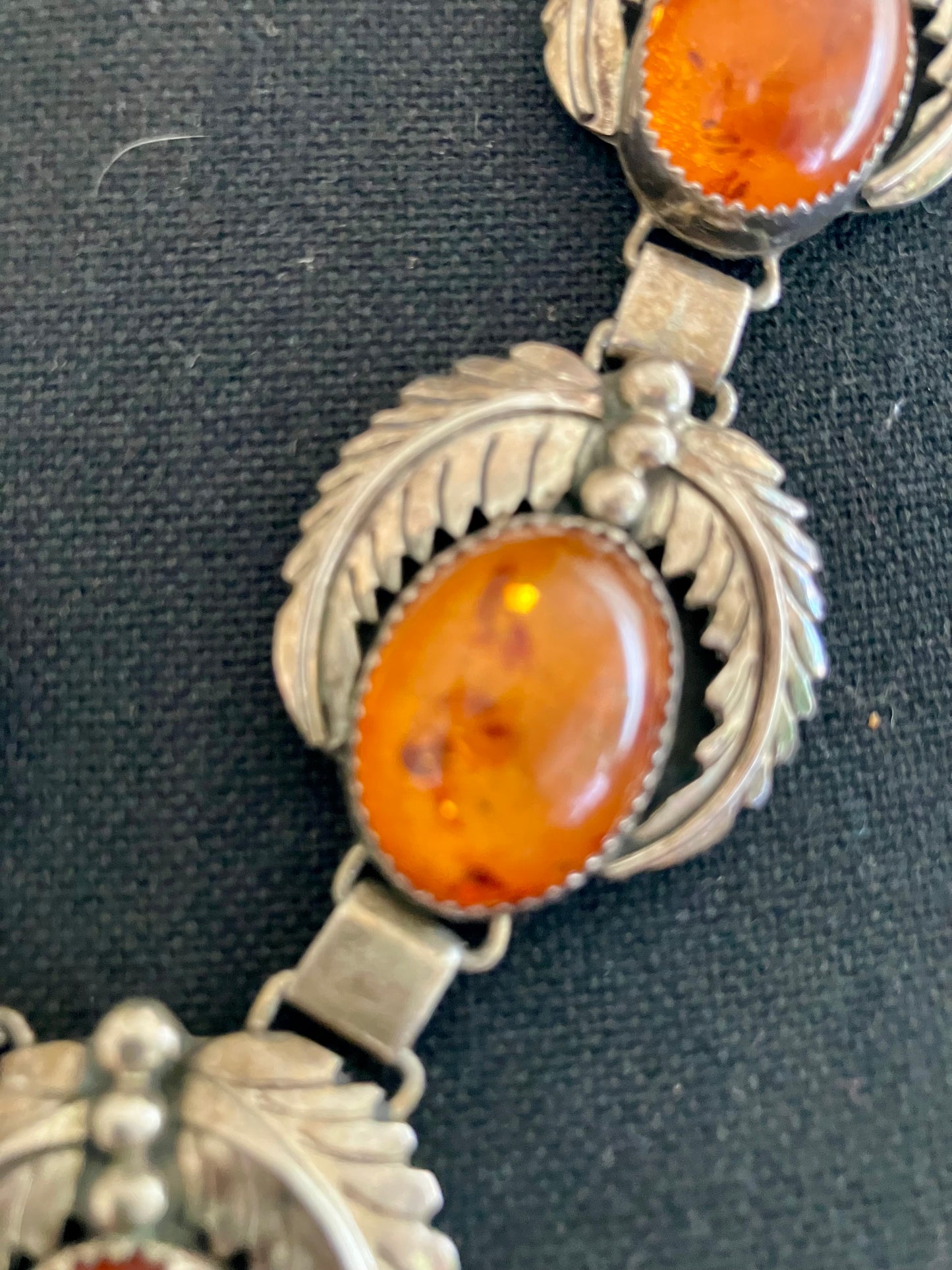 Baltic Amber & Sterling Necklace