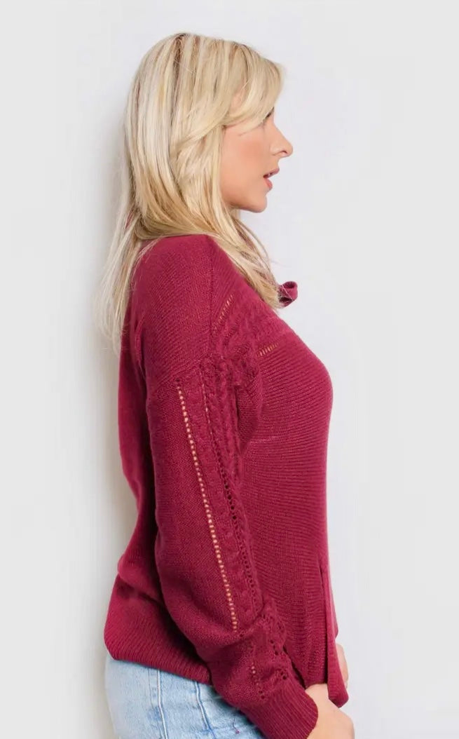 Wine Cowl Neck
Sweater