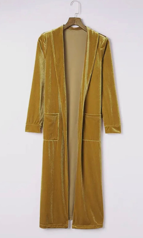 Gold Velvet Duster