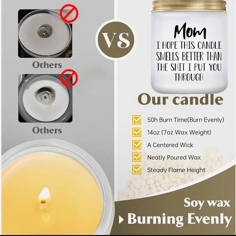 Funny Mom Vanilla Candle