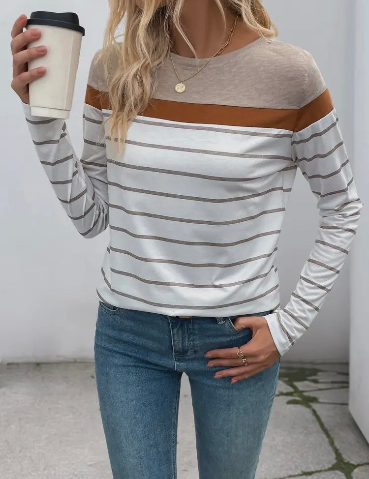 Brown Striped T-Shirt