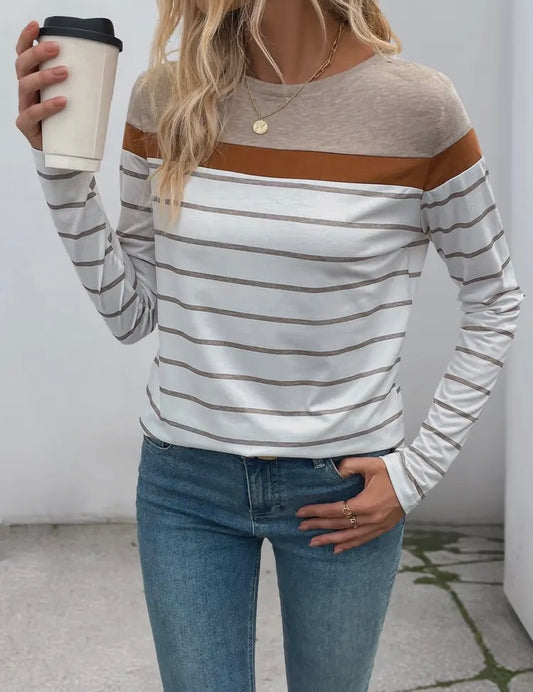 Brown Striped T-Shirt