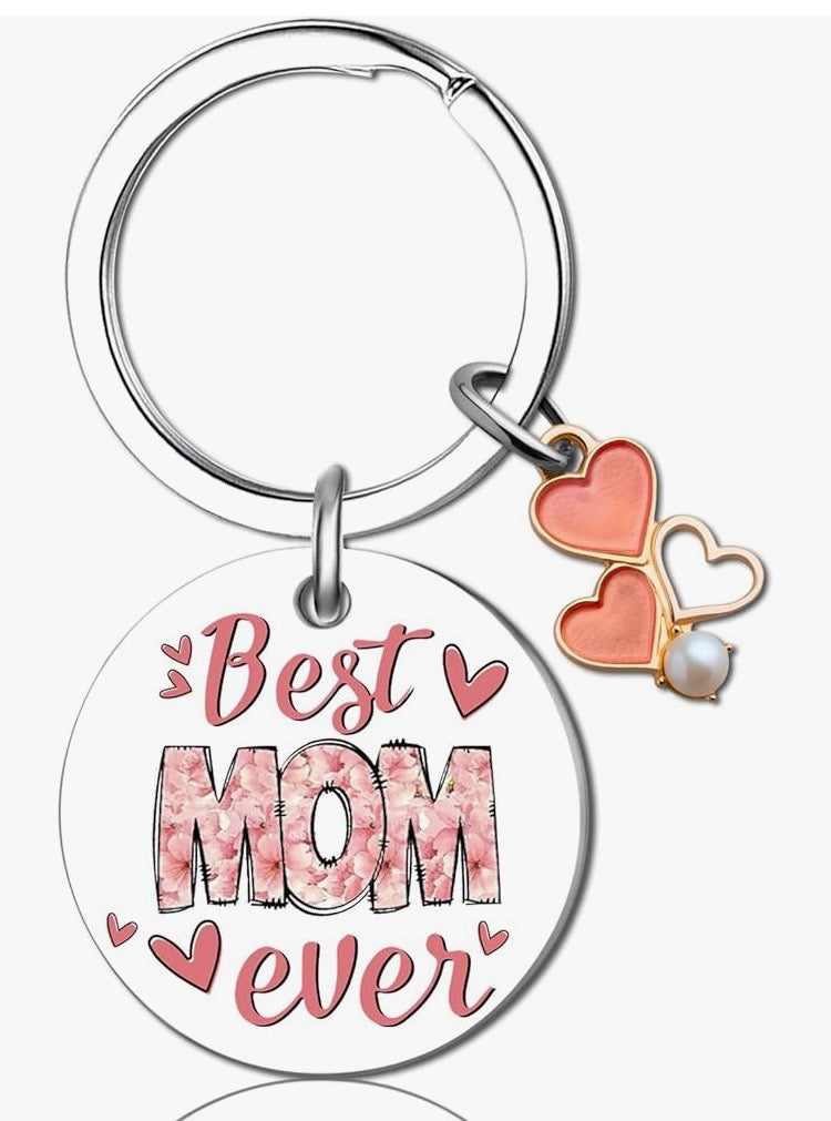 “Best Mom Ever” Keychain