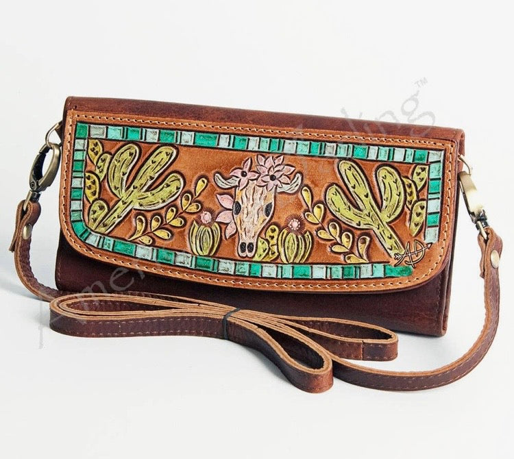 Cactus & Cow Wallet / Crossbody