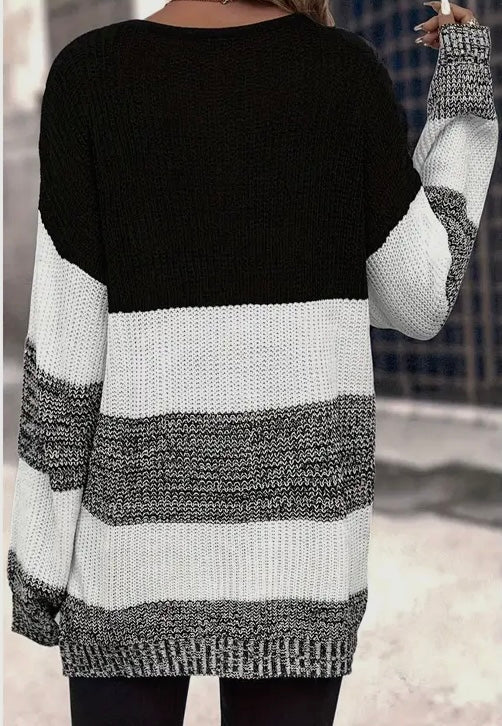 Color Block Long
Sweater