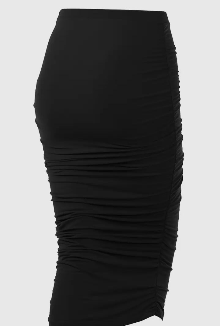 Black Pencil Maxi Skirt