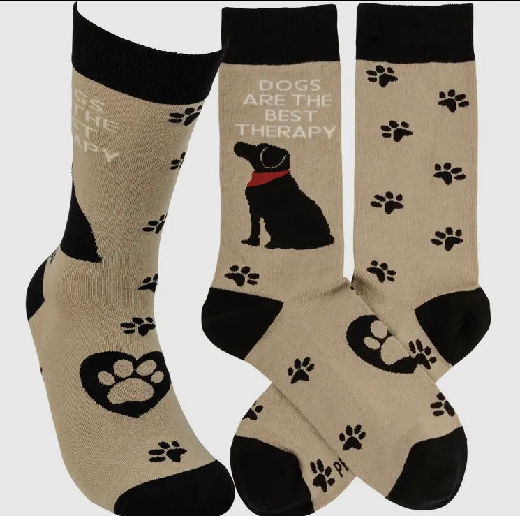 Dogs Are the Best Therapy Socks